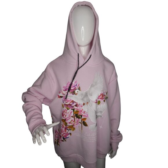 RGSTR‎ Premium Dusty Rose Peace Pullover Hoodie - Picture 1 of 6